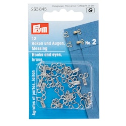 Prym Hekter No 2 , 12 stk pr.pakke