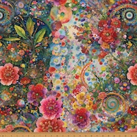 Whimsical Flower Garden- rød store blomster
