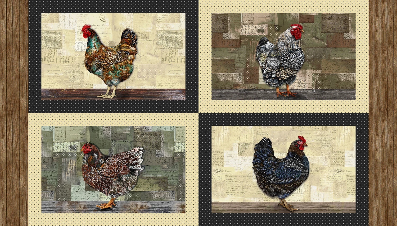 Boho  Chick høne Panel-60 cm