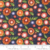 Superbloom-blå med orange blomster