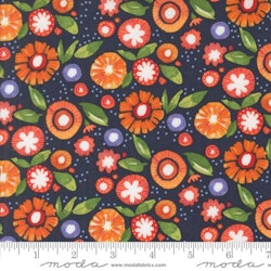 Superbloom-blå med orange blomster