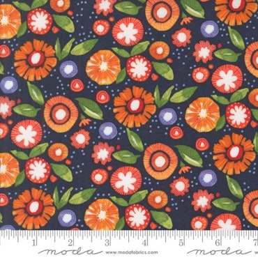 Superbloom-blå med orange blomster