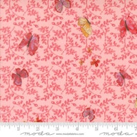 Superbloom-rosa med sommerfugler