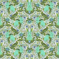 Tula Pink-Full Moon Forest II-HOPPY GO LUCKY