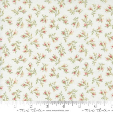 Moda-Muse hvit med små blomster