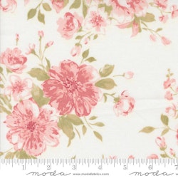 Moda-Muse hvit med store røde blomster