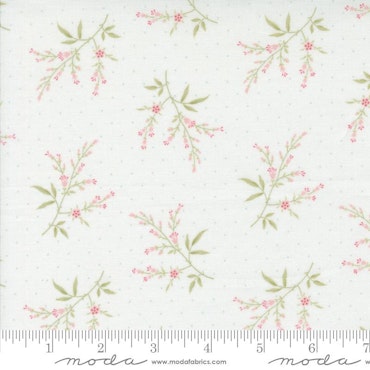 Moda-Muse hvit  blomster