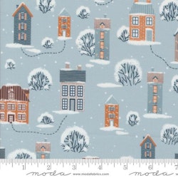 Moda-Purrfect Christmas Houses Frost-lys blå