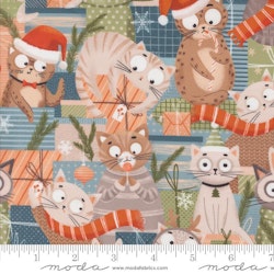 Moda-Purrfect Christmas Multi farget