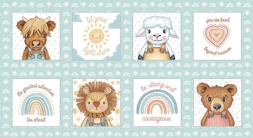 Boho Buddies- panel 60 cm