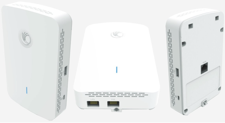 cnPilot e425 Wi-Fi 5 Basstation inomhus väggmontering 2x2  4 dBi 3 portar Gbit Switch