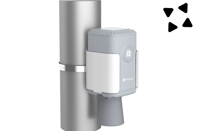 Milesight EM500-UDL, sensor lämplig för nivåmätning av både ofarliga- och även hälsovådliga kemiska vätskor.