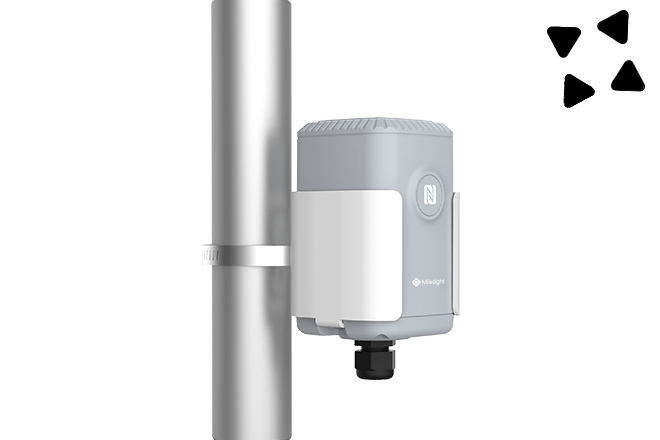Milesight EM500-PT100. Inom processindustrin används denna sensor i stor utsträckning för att mäta extrema temperaturer som täcker ett brett intervall från -200 till +800 °C