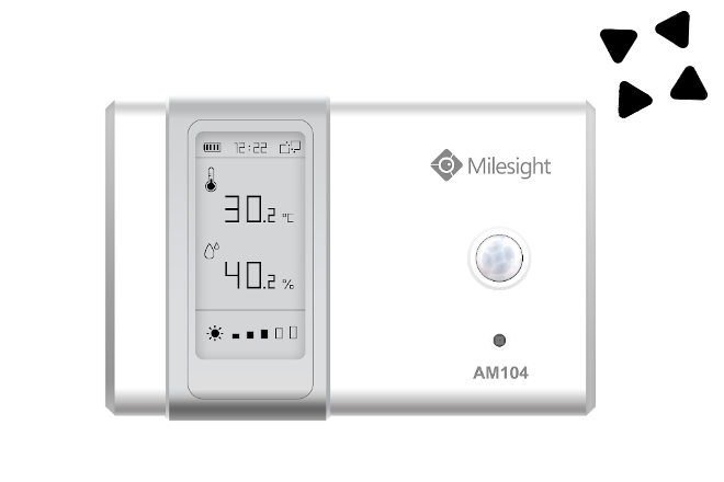 Milesight AM104, multifunktionell sensor för kontroll av olika partiklar och föroreningar i inomhusklimat