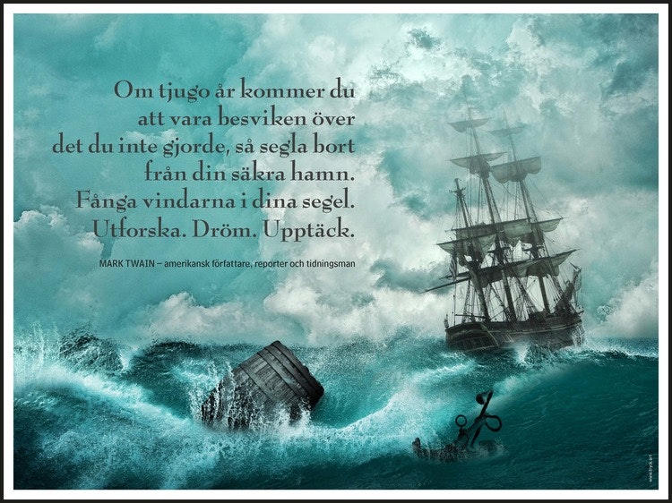 Affisch Mark Twain