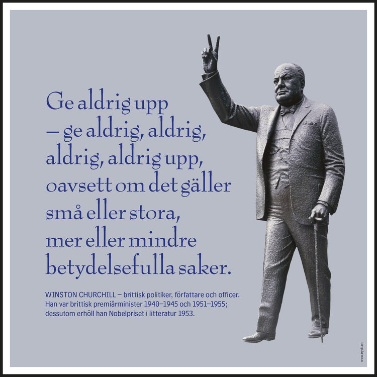 Affisch Churchill