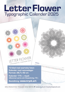 Letter Flower – Väggkalender 2025