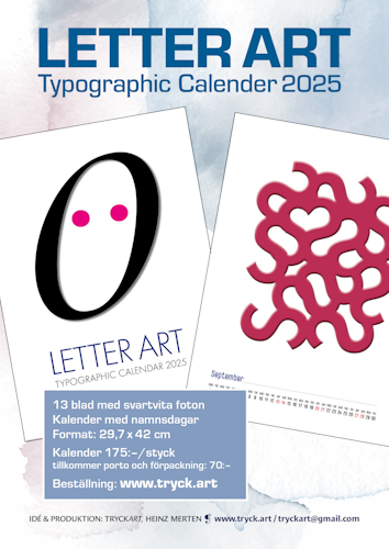 Letter Art – Väggkalender 2025