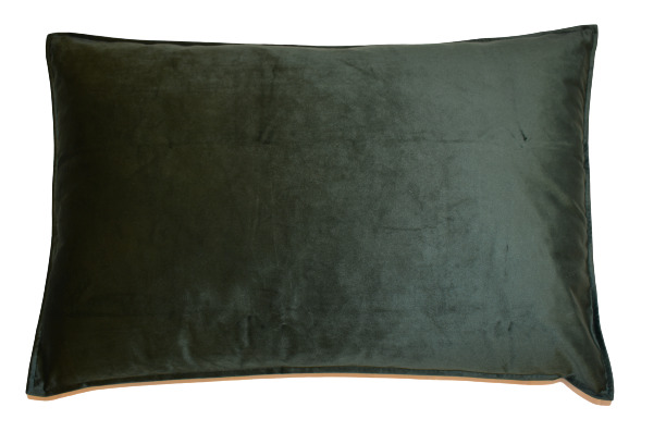 Kuddfodral Sammet MörkGrön - 40 x 60 cm