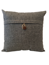 Kuddfodral med En knapp vintage Mörkgrå - 45 x 45 cm
