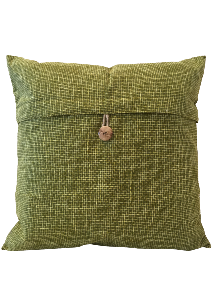 Kuddfodral med En knapp vintage Grön - 45 x 45 cm