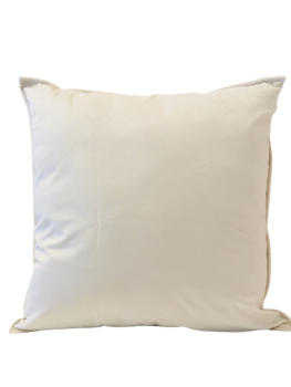 Kuddfodral Sammet Ben Vit - 45 x 45 cm