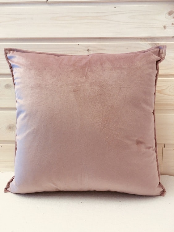 Kuddfodral Sammet Rosa -  45 x 45 cm