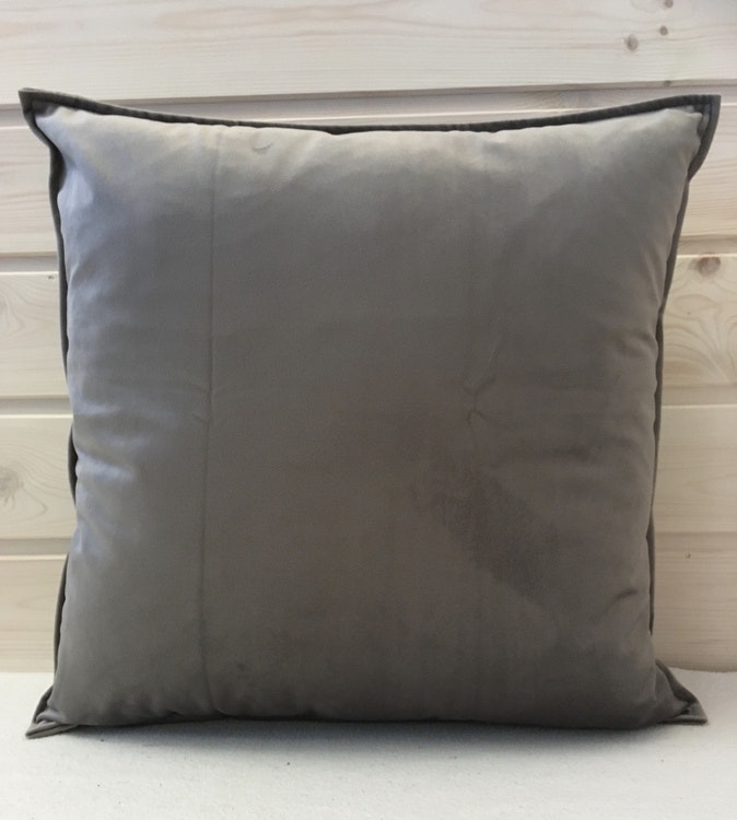 Kuddfodral Sammet Mörk Grå - 45 x 45 cm