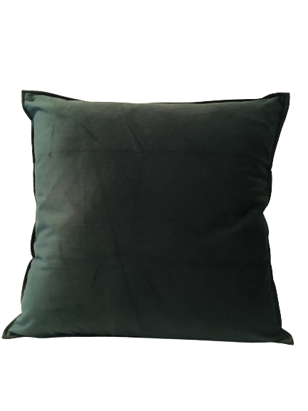 Kuddfodral Sammet Mörk Grön - 45 x 45 cm