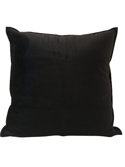 Kuddfodral Sammet Svart -  45 x 45 cm