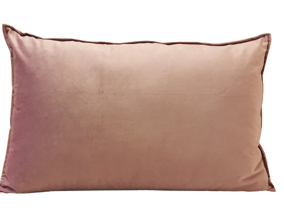 Kuddfodral Sammet Brun Rosa - 40 x 60 cm