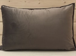 Kuddfodral Sammet Mörk Grå - 40 x 60 cm