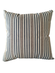 Kuddfodral Randig Blå grå - 45 x 45 cm