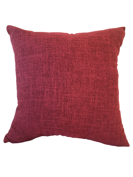 En färgat Kuddfodral , vävd kvalitet, Röd - 45 x 45 cm