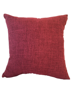 En färgat Kuddfodral , vävd kvalitet, Röd - 45 x 45 cm