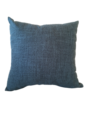 En färgat Kuddfodral , vävd kvalitet, Blå - 45 x 45 cm