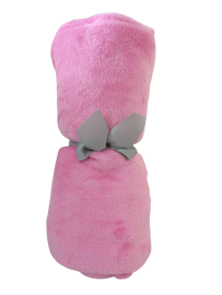 Plädar Fleece Mörk Rosa - 150 x 200 cm