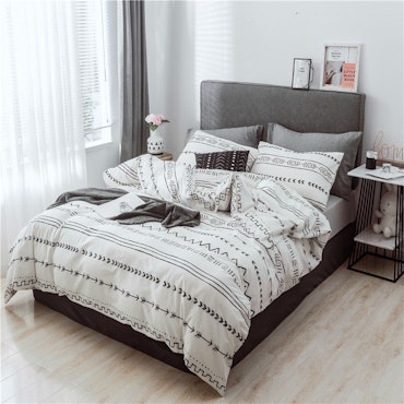 Påslakanset Boyi /264 x 299 cm / Vit / 100 %Bomull