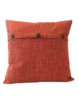 Kuddfodral med Tre knappar vintage Orange   -  50 x 50 cm