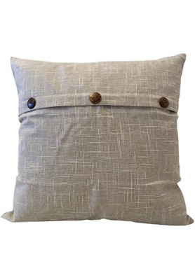 Kuddfodral med Tre knappar vintage Ljusgrå    -  50 x 50 cm