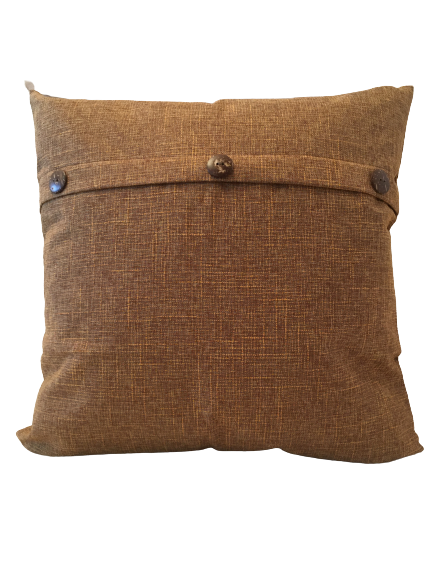 Kuddfodral med Tre knappar vintage Ljusbrun -  50 x 50 cm