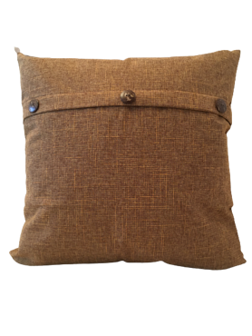 Kuddfodral med Tre knappar vintage Ljusbrun -  50 x 50 cm