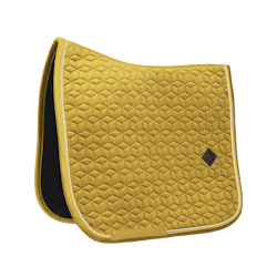 Kentucky Saddel Pad Velvet Dressage Mustard Full