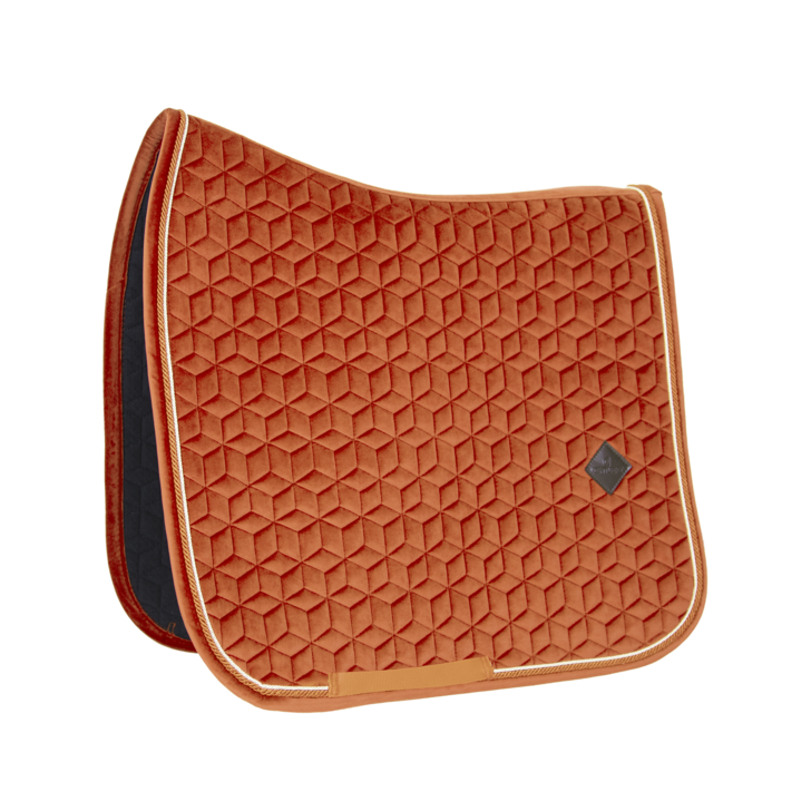 Kentucky Saddel Pad Velvet Dressage Orange Full