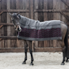 Kentucky Heavy Fleece Square Fishbone Grey/Bordeaux 210×200