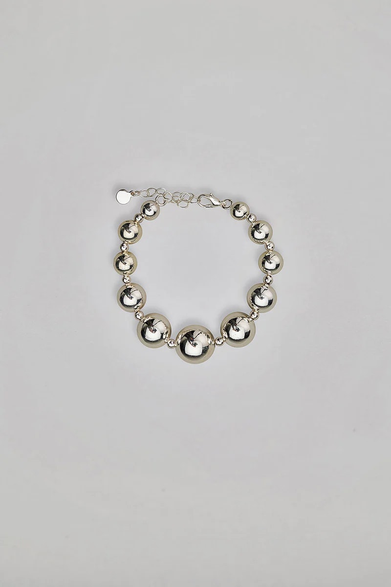 BEAD BRACELET SILVER