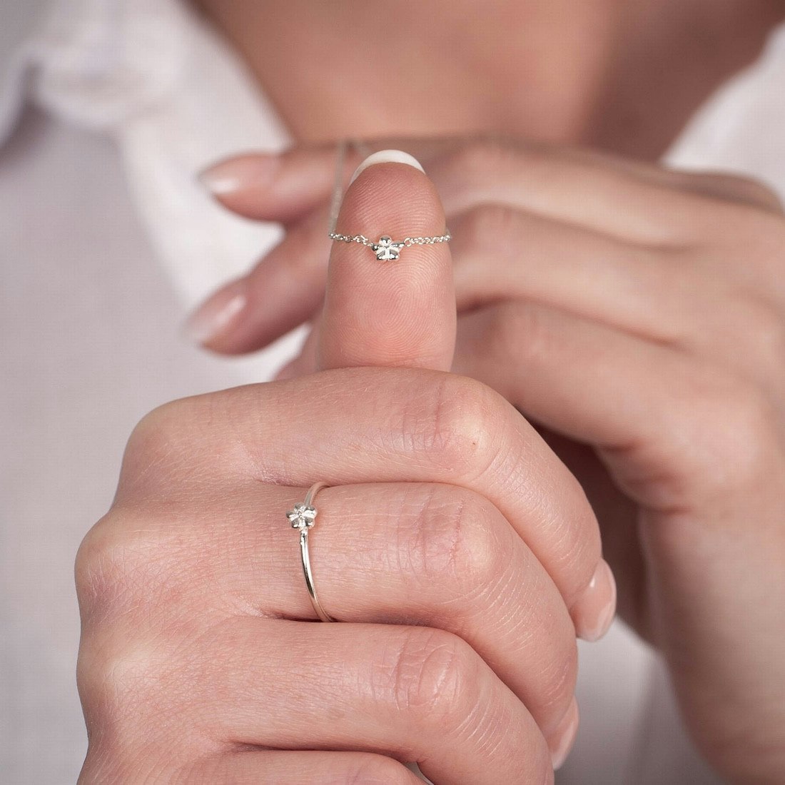 SILVERHALSBAND MINIBLOMMA
