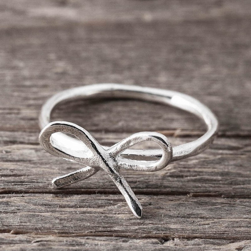 SILVERRING LITEN ROSETT