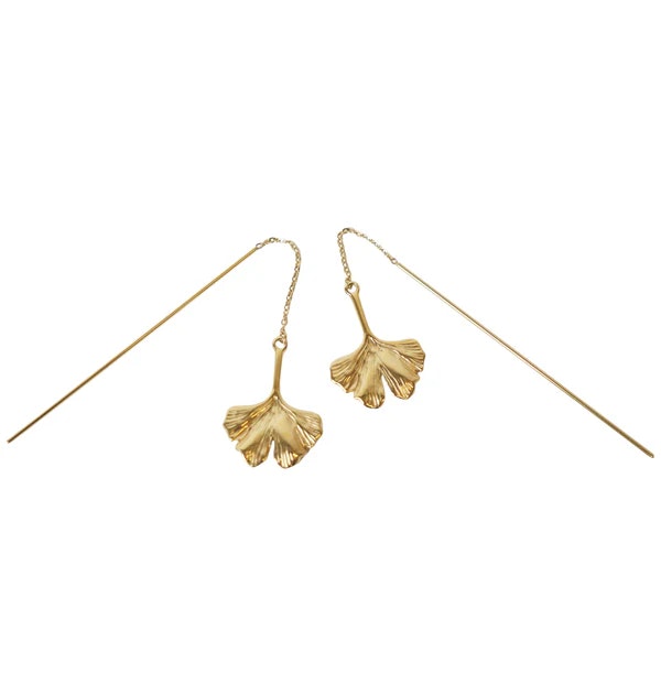 GINKO ÖRHÄNGE GULD