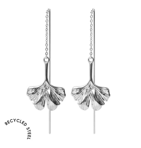 GINKO ÖRHÄNGE SILVER